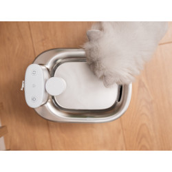 RESIGILAT - Fantana de apa smart SHAW® PRO V2 cu baterie, senzor inteligent, aplicatie mobila, filtru sterilizare UV, 4L, Inox