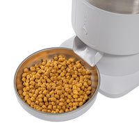 Hranitor automat Smart SHAW® PRO V3 mini pentru caini si pisici, Aplicatie mobila, Programare hrana, Alb