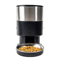 Hranitor automat Smart SHAW® PRO V3 mini pentru caini si pisici, Aplicatie mobila, Programare hrana, Negru