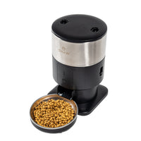 Hranitor automat Smart SHAW® PRO V3 mini pentru caini si pisici, Aplicatie mobila, Programare hrana, Negru