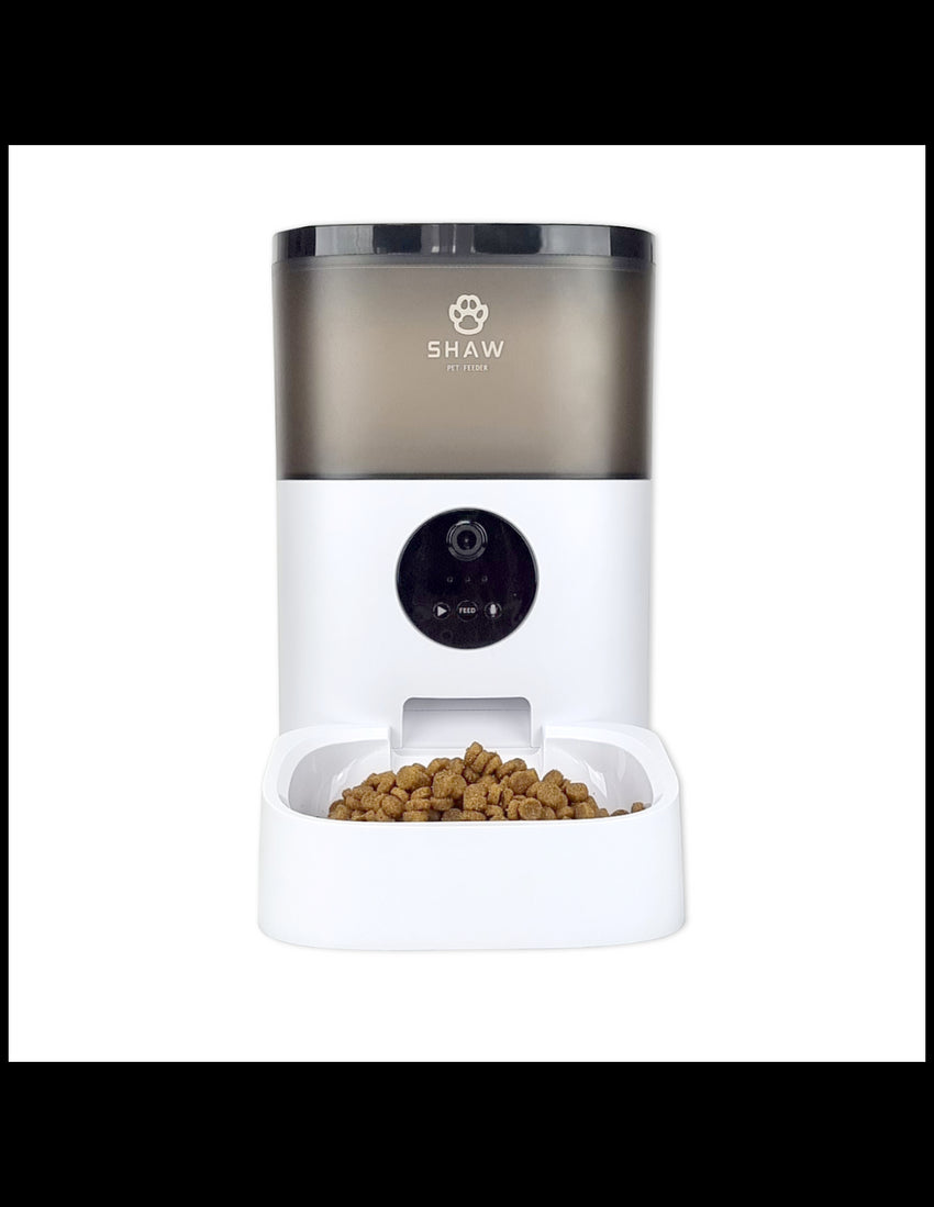 Hranitor automat Smart SHAW® pentru caini si pisici cu Camera Video infrarosu, Aplicatie telefon, Programabil, 4L