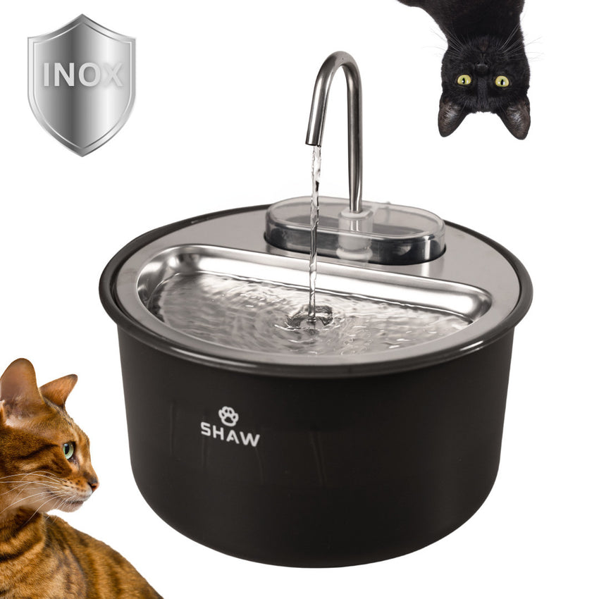 Fantana de apa SHAW® tip robinet, filtrare apa, 4L, plastic, negru