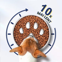 Bol pentru Hranire Lenta SHAW, Material Inox, previne mancatul rapid si balonarea