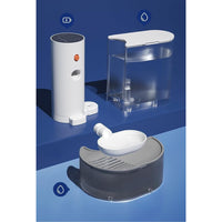 Fantana de Apa Inteligenta Pet Gravity, 3L, Auto-reumplere, Design Inclinat, Separare Apa Reziduala, USB-C Reincarcabil