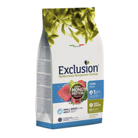 EXCLUSION Mediterraneo Monoprotein Formula Small Breed, XS-S, Ton, hrană uscată monoproteică câini, 7kg