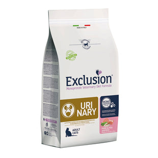 EXCLUSION Monoprotein VD Urinary, Porc și Mazăre, dietă veterinară, hrană uscată pisici, sistem urinar, 1.5kg