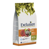 EXCLUSION Mediterraneo Monoprotein Puppy Small Breed, XS-S, Vită, hrană uscată monoproteică câini junior, 7kg