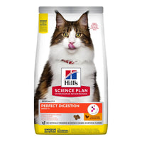 Hrana pentru pisici Hill\'s Science Plan PERFECT DIGESTION Feline Adult cu Pui și Orez Brun 3 Kg