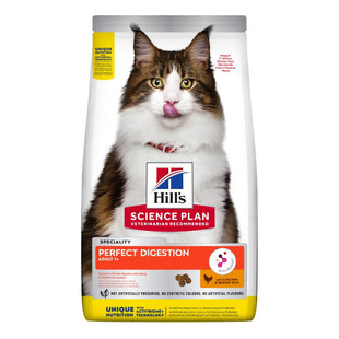 Hrana pentru pisici Hill\'s Science Plan PERFECT DIGESTION Feline Adult cu Pui și Orez Brun 3 Kg