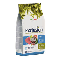 EXCLUSION Mediterraneo Monoprotein Formula Small Breed, XS-S, Ton, hrană uscată monoproteică câini, 7kg