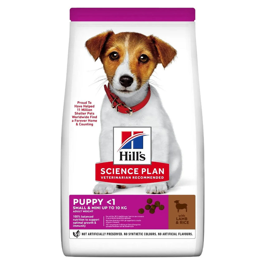 Hrana pentru catei HILL'S SCIENCE PLAN Small & Mini Puppy cu miel si orez 6 Kg