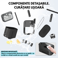 Hranitor automat smart SHAW® Titan pentru caini, aplicatie mobila, 15L, programare hranire, negru