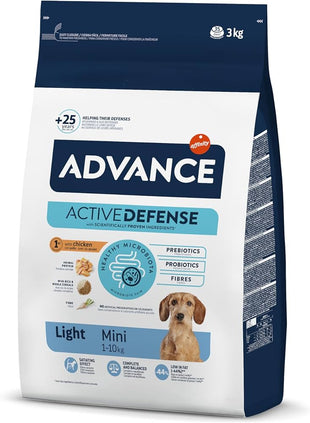 Hrana uscata pentru caini de talie mica cu control al greutatii - ADVANCE Dog Mini Light 3 kg