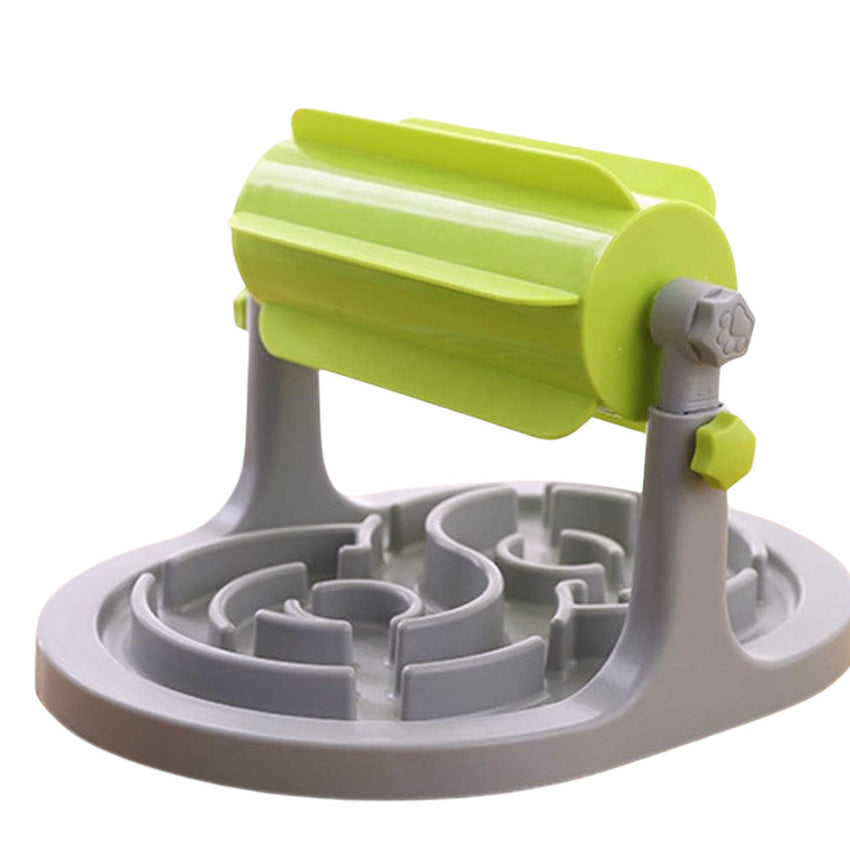 Jucarie Interactiva pentru Caini si Pisici SHAW tip Hranitor cu Rulare, Hranire Lenta si Stimulare Mentala