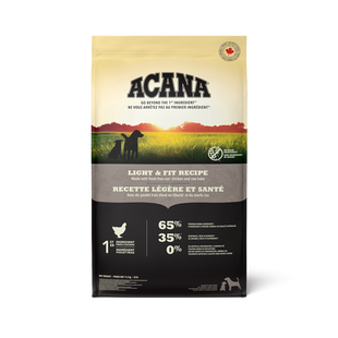 Hrana uscata premium fara cereale pentru caini supraponderali sau sterilizati - ACANA Dog Light & Fit 11.4 kg