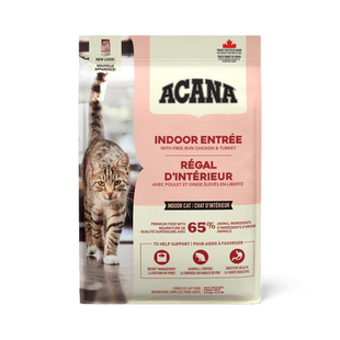 Hrana uscata premium fara cereale pentru pisici de interior, cu pui si curcan - ACANA Cat Indoor Entree 1.8 kg
