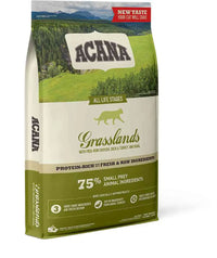 Hrana uscata premium fara cereale pentru pisici, cu miel, rata si peste - ACANA Cat Grasslands New
