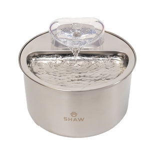 RESIGILAT - Fantana de apa SHAW® inox, filtrare apa, 4L, argintiu