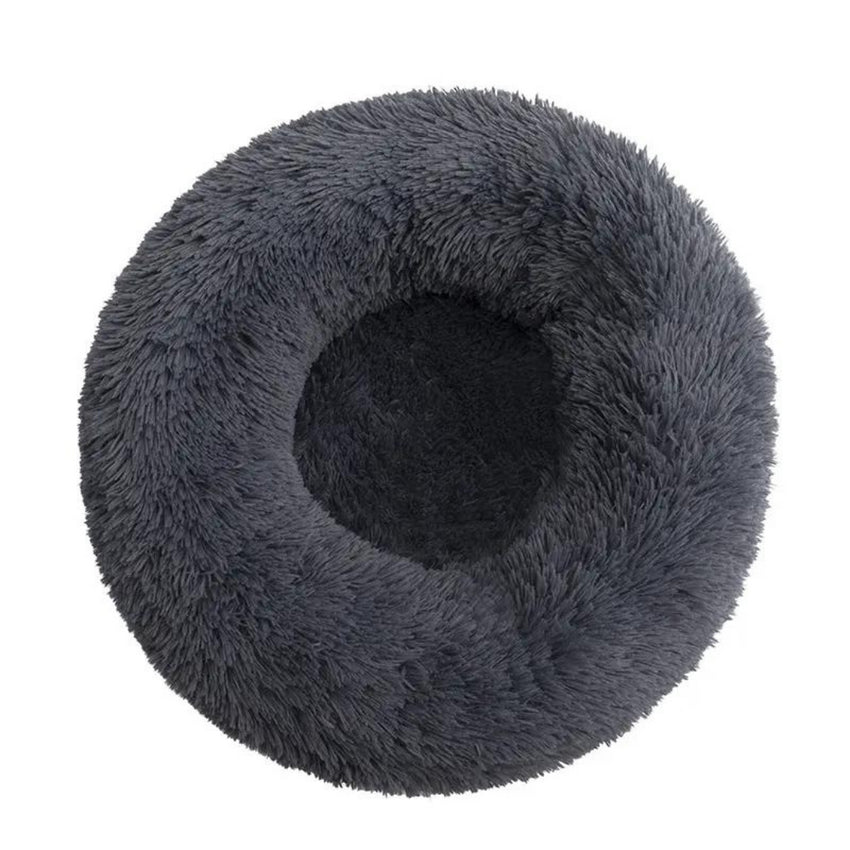 Pat pufos si moale pentru Caini sau Pisici, SHAW®, 50 x 50 cm, Gri inchis