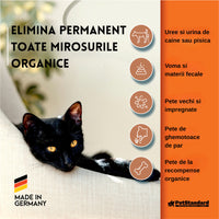 Solutie Profesionala Enzimatica pentru Eliminarea Mirosurilor, Curatare Urina Pisica si Caine, Fecale, Voma,  750 ml