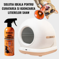 Solutie Profesionala Enzimatica pentru Eliminarea Mirosurilor, Curatare Urina Pisica si Caine, Fecale, Voma,  750 ml