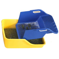 Litiera XL pentru Pisici SHAW®, Plastic, Pereti Inaltati, Filtru cu tava Inclusa, Usor de Curatat