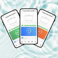 Fantana de apa smart SHAW® PRO V3 cu baterie si senzor, aplicatie mobila, sterilizare UV, pompa wireless, sistem filtrare, Negru