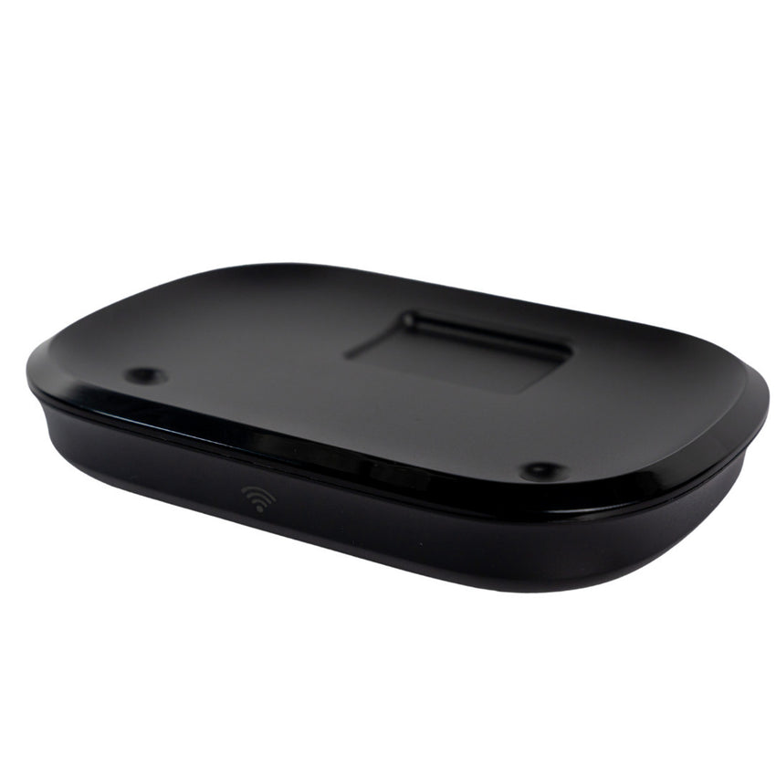 Fantana de apa smart SHAW® PRO V3 cu baterie si senzor, aplicatie mobila, sterilizare UV, pompa wireless, sistem filtrare, Negru