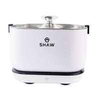 Fantana de apa smart SHAW® PRO V3 cu baterie si senzor, aplicatie mobila, sterilizare UV, pompa wireless, sistem filtrare, Alb