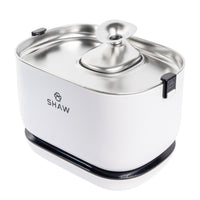 Fantana de apa SHAW® PRO V3 cu baterie si senzor inteligent, pompa wireless, sistem filtrare, silentioasa, Alb