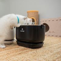 Fantana de apa SHAW® PRO V3 cu baterie si senzor inteligent, pompa wireless, sistem filtrare, silentioasa, Negru