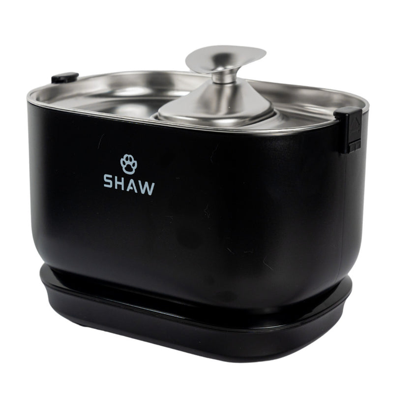 Fantana de apa SHAW® PRO V3 cu baterie si senzor inteligent, pompa wireless, sistem filtrare, silentioasa, Negru