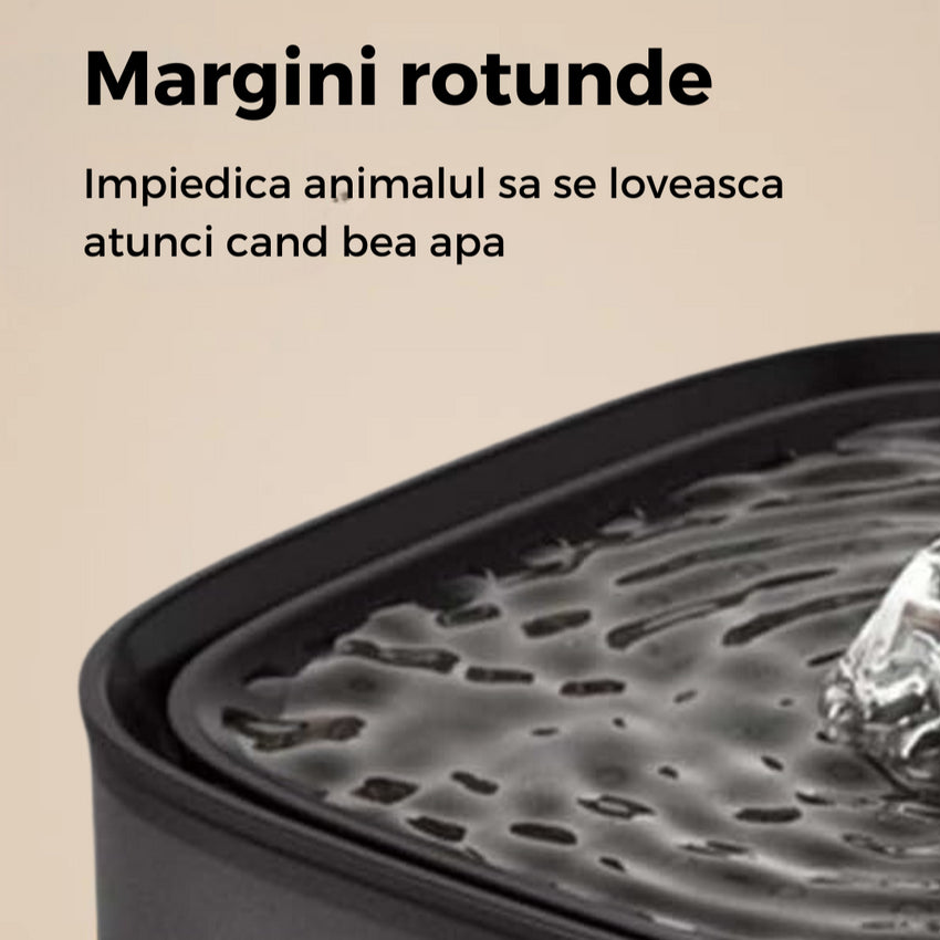 RESIGILAT- Fantana dispenser de apa SHAW® Capacitate 3L, pentru pisici si caini
