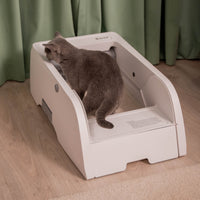 RESIGILAT- Litiera automata deschisa SHAW® pentru pisici de pana la 20kg, aplicatie mobila, camera video, sterilizare UV