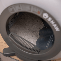 Litiera automata smart SHAW® LUNA pentru pisici, auto-curatare, izolare mirosuri, aplicatie mobila, 9L