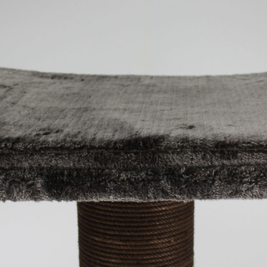 Ansamblu de joaca si catarat pentru pisici cu sisal, SHAW, MDF, gri, model Paris