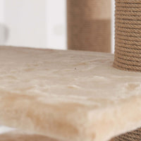 Ansamblu de joaca si catarat pentru pisici cu sisal, SHAW, MDF, bej, model Madrid