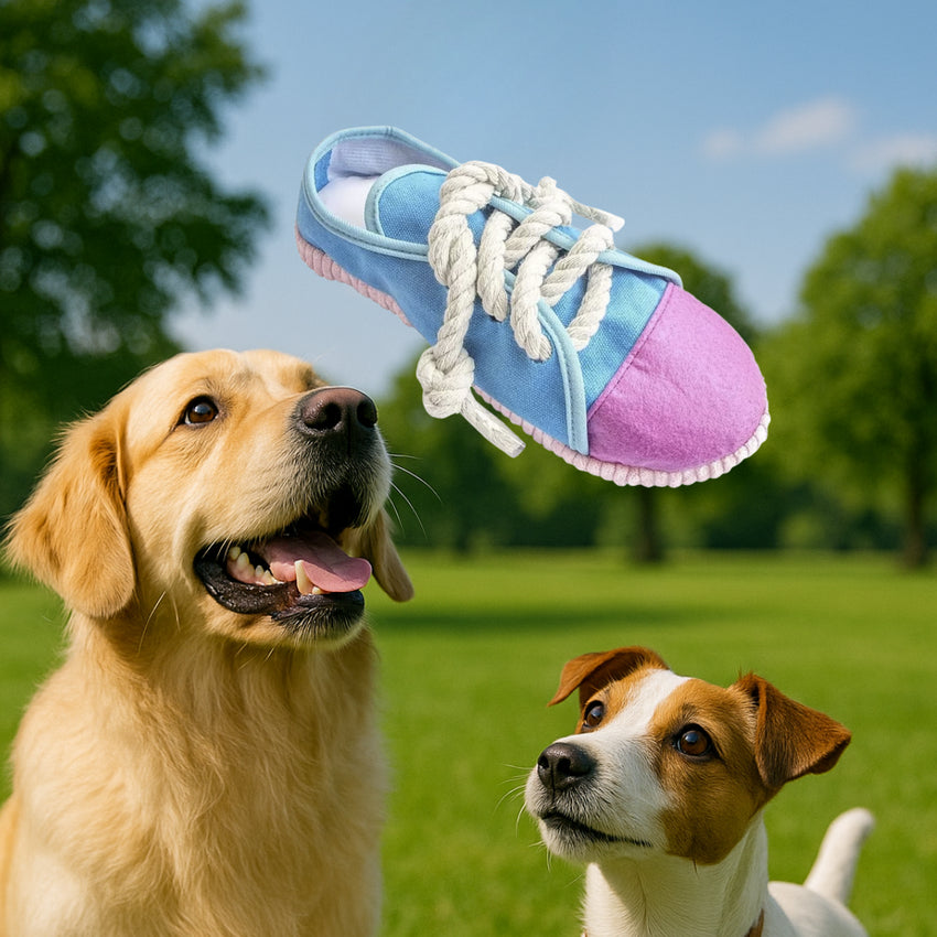 Jucarie Interactiva de ros pentru Caini SHAW, in Forma de Pantof