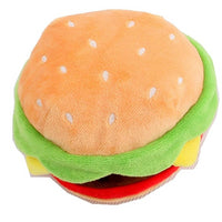 Jucarie caini SHAW pentru ros, model fastfood de plus, Burger