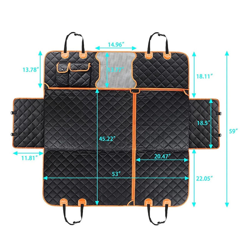 Husa Auto pentru Caini SHAW, Impermeabila, Prindere la Manerele Usilor