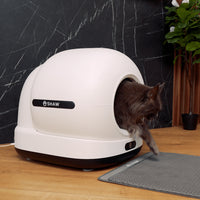 Litiera automata smart SHAW® Ultra View pentru pisici, camera video, auto-curatare, sterilizare UV, odorizant, aplicatie mobila