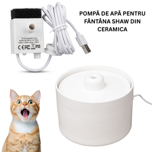 Pompa de apa pentru fantana SHAW® din ceramica, compatibila SHW-FN-CER