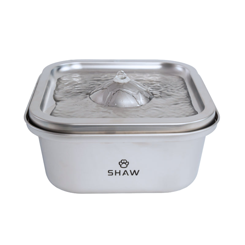 Fantana de apa smart SHAW® inox, aplicatie mobila, filtrare apa, 4L, argintiu