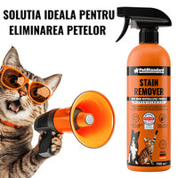 Solutie Profesionala Enzimatica pentru Eliminarea Petelor cu Neutralizare Mirosuri, Pet Standard, 750 ml