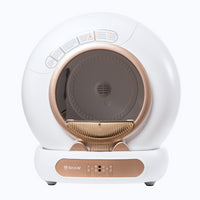 Litiera automata smart SHAW® V4 pentru pisici, auto-curatare, eliminare mirosuri prin ionizare, aplicatie mobila, 9L