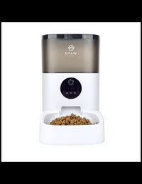 RESIGILAT - Hranitor automat Smart SHAW® pentru caini si pisici cu Camera Video infrarosu, Aplicatie telefon, Programabil, 4L