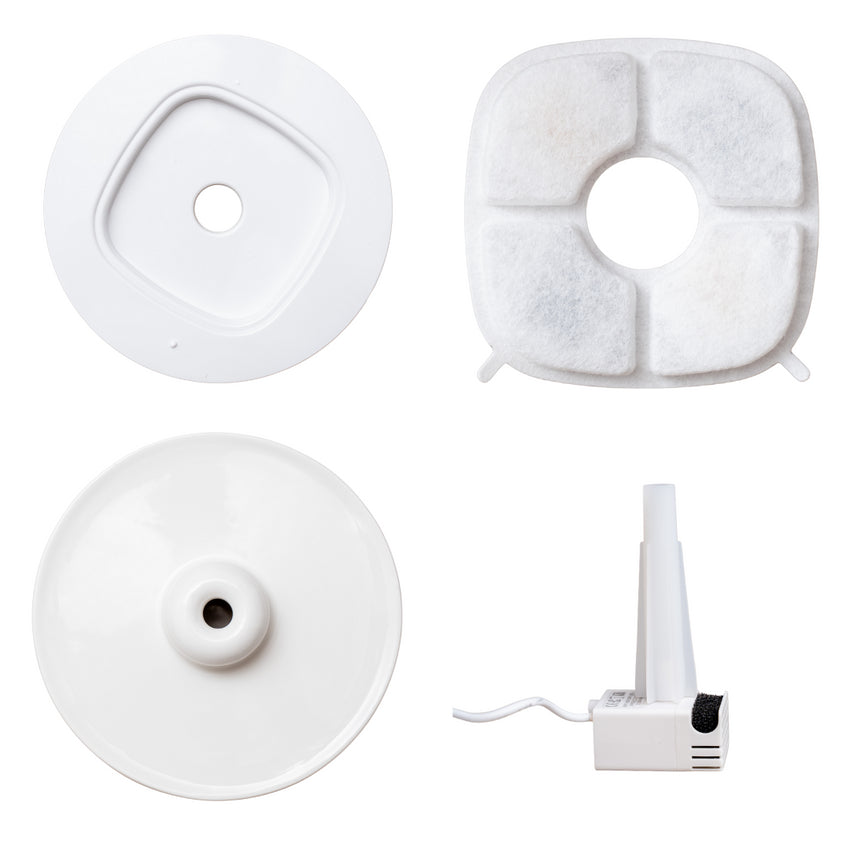 Fantana de apa SHAW® din ceramica, silentioasa, sistem filtrare, 2L