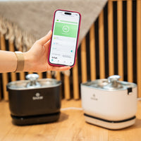 RESIGILAT - Fantana de apa smart SHAW® PRO V3 cu baterie si senzor, aplicatie mobila, sterilizare UV, pompa wireless