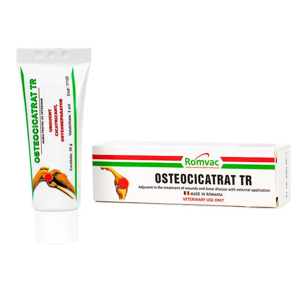 Unguent cicatrizant pentru caini si pisici cu extract de tataneasa si rostopasca Osteocicatrat TR, 30g, Maravet