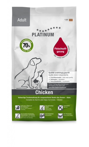 Platinum Hrana Uscata Caini Adulti Adult cu Pui, Fara Cereale, 5kg